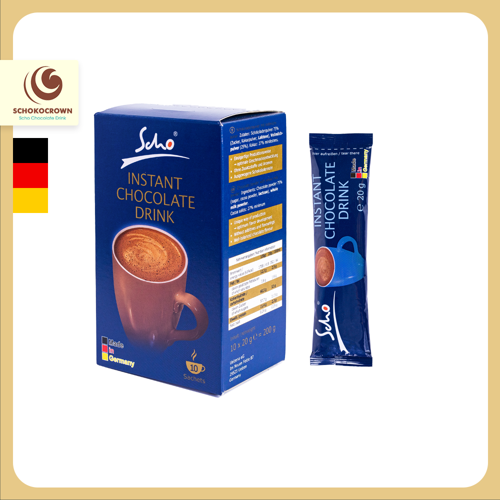 Bột Cacao Scho Creative Fusion - Chứa nhiều hạt sô cô la nhỏ, hương vị sô cô la sánh và đậm đà