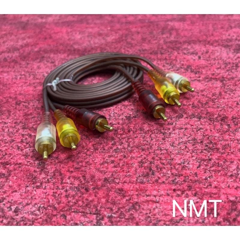 Dây cáp AV/RCA 3 ra 3 nâu 1.5m lõi đồng