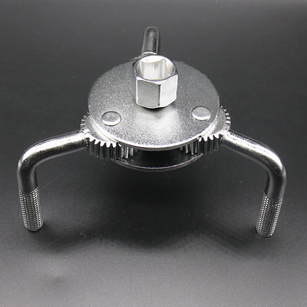 UNIVERSAL 3 JAW OIL FILTER WRENCH REMOVAL TOOL ADJUSTABLE HEAVY DUTY