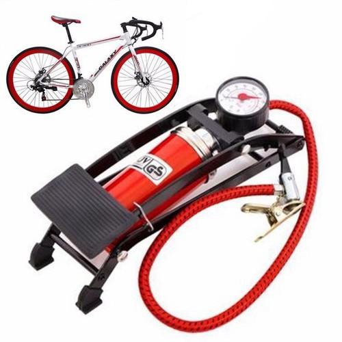 Bơm Đạp Chân Mini Thiết Kế Nhỏ Gọn Loại 1 Piston Đa Năng Dễ Dàng Bơm Xe Đạp, Xe Máy, Ô Tô, Tiện Lợi.