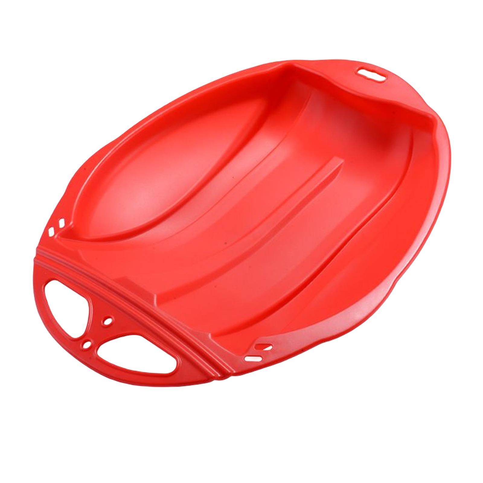Portable Kids Snow Sled Sledge Toboggan Downhill Skiing Board Outdoor Luge Sleigh for Boys Gift