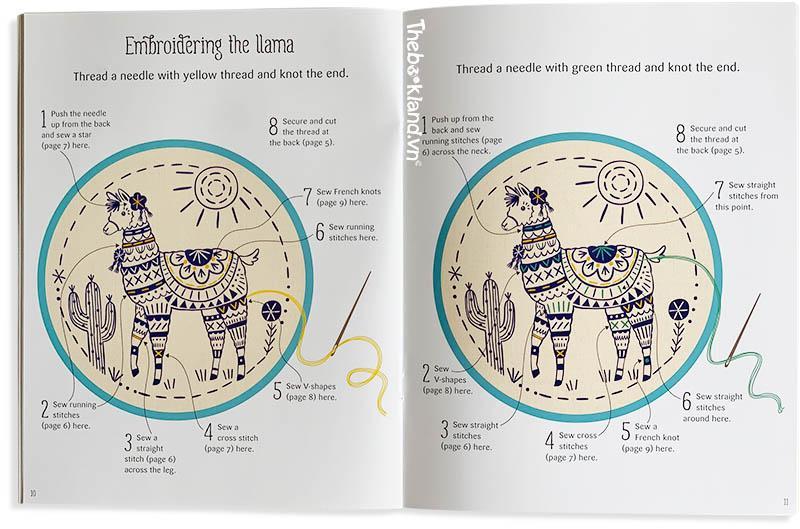 Embroidery kit: Llama