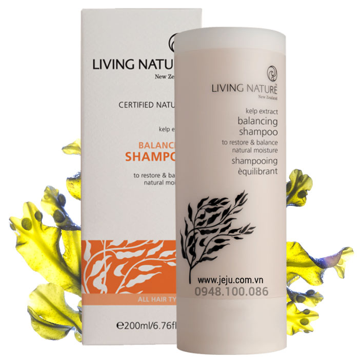 Dầu Gội Làm Mềm Tóc, Giảm Rụng Living Nature Balancing Shampoo 200ml