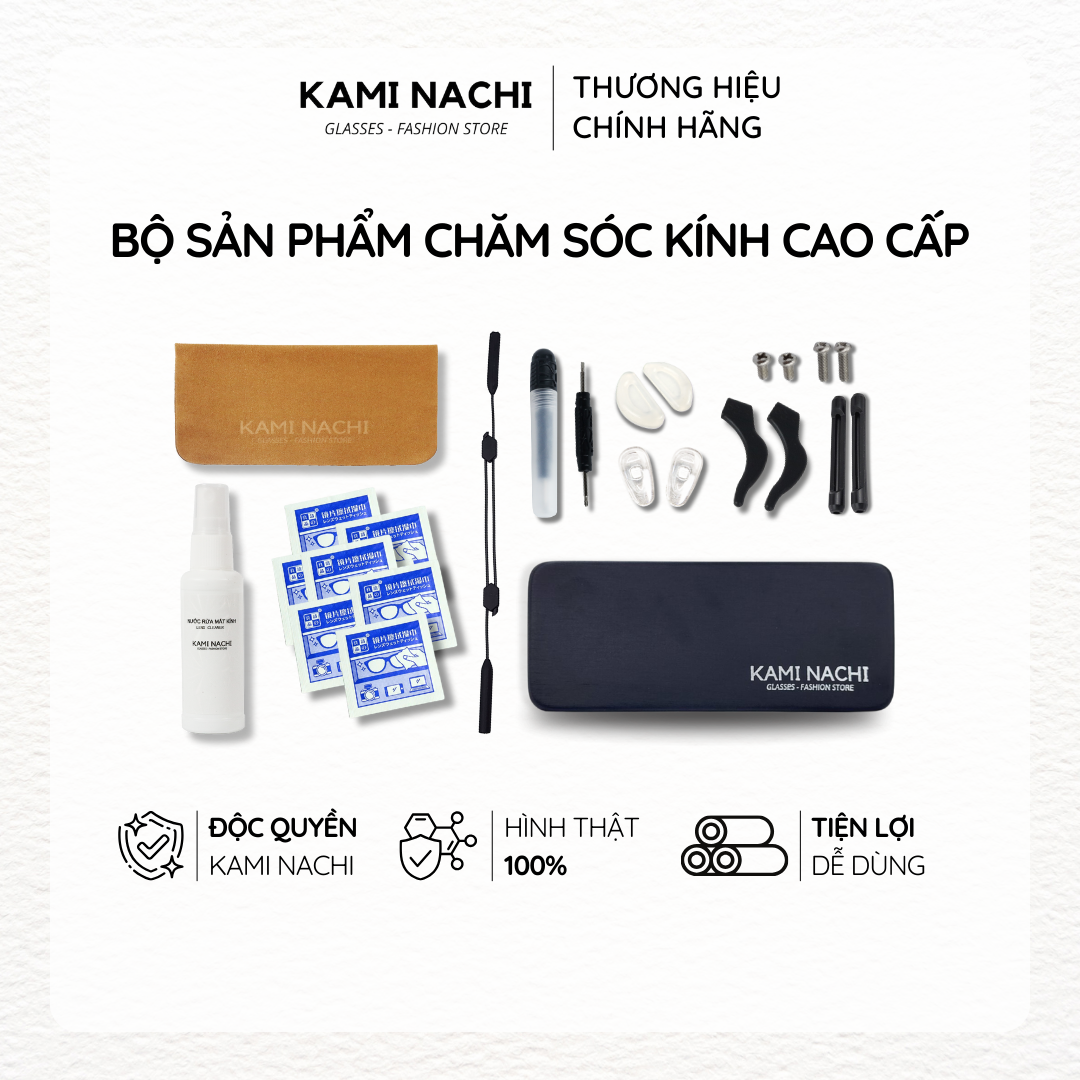 Bộ sản phẩm bảo dưỡng và sửa chữa mắt kính cao cấp Kami Nachi