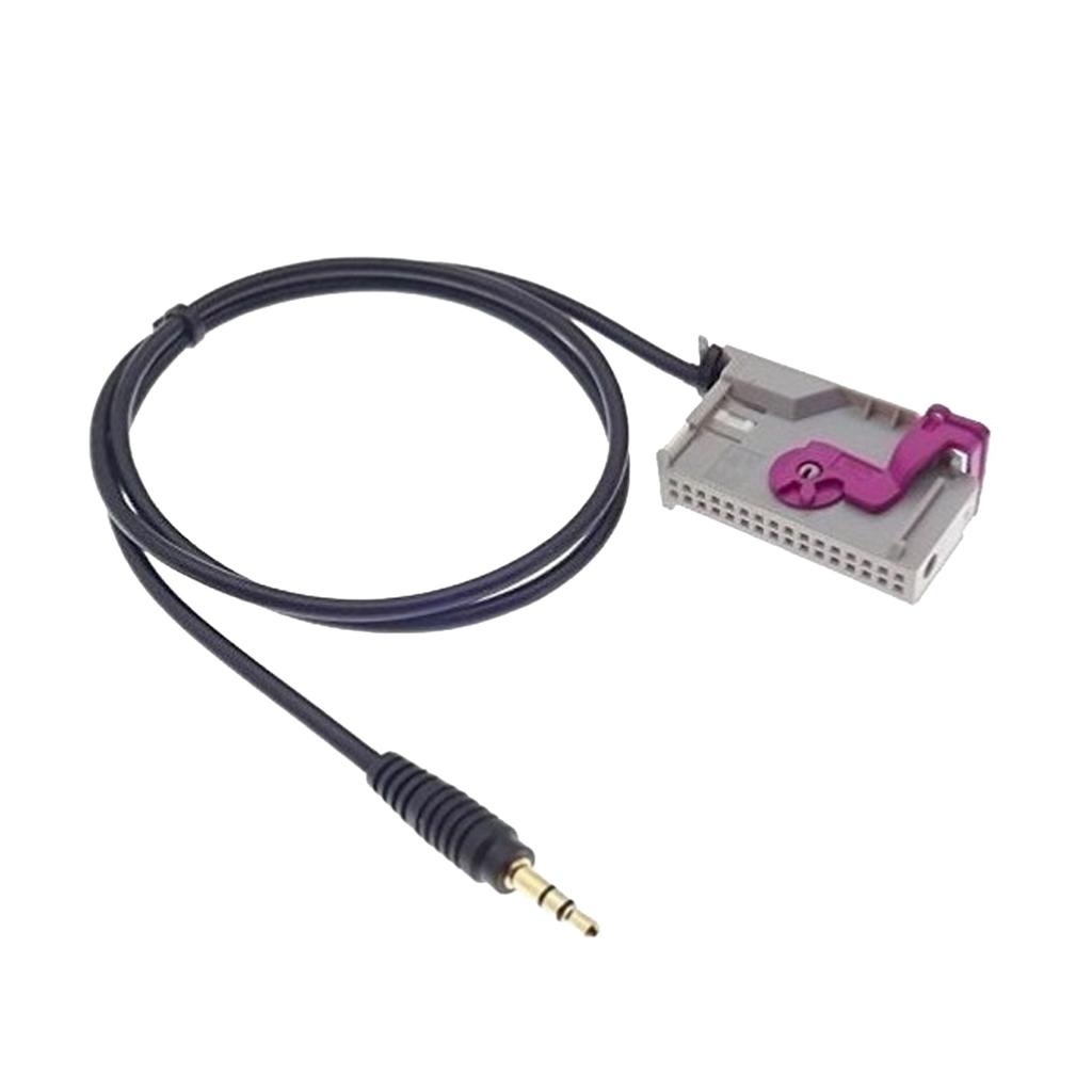 Car Aux-in RNS-E Navigation 3.5mm Jack Audio Cable 32-Pin For Audi A3 A4 A6 A8