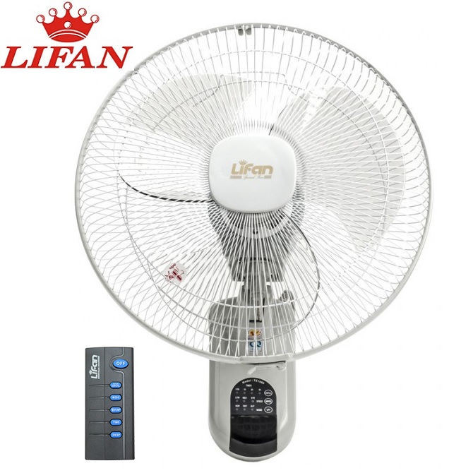 Quạt treo tường 3 cánh 60W Lifan TE-1689 - Có REMOTE - Hàng chính hãng