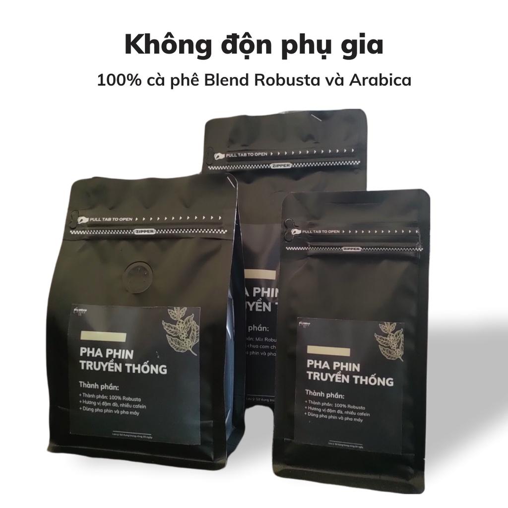 Cà phê nguyên chất BLEND Robusta và Arabica 125G pha phin cafe rang xay không độn phụ gia - Big Dream Coffee