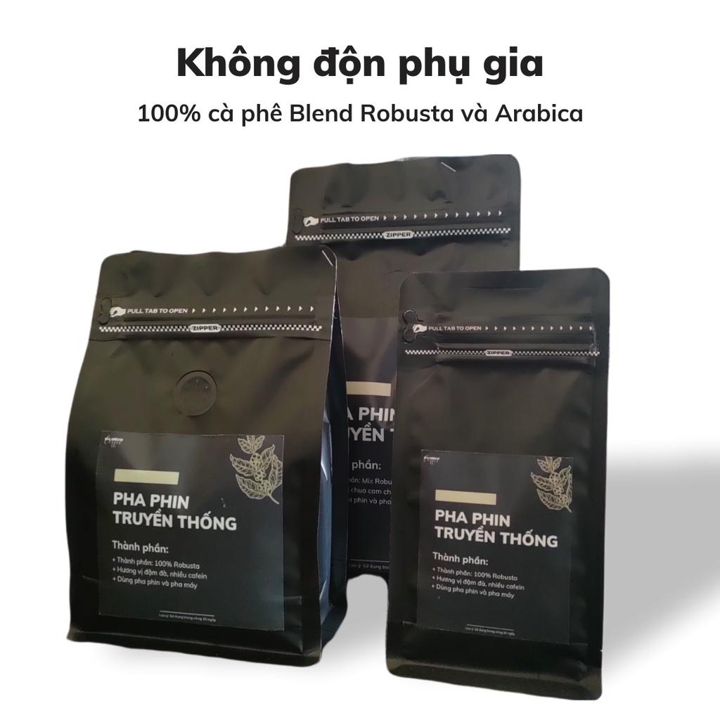 Cafe nguyên chất BLEND Robusta và Arabica pha phin 250G cà phê nguyên chất không độn phụ gia - Big Dream Coffee