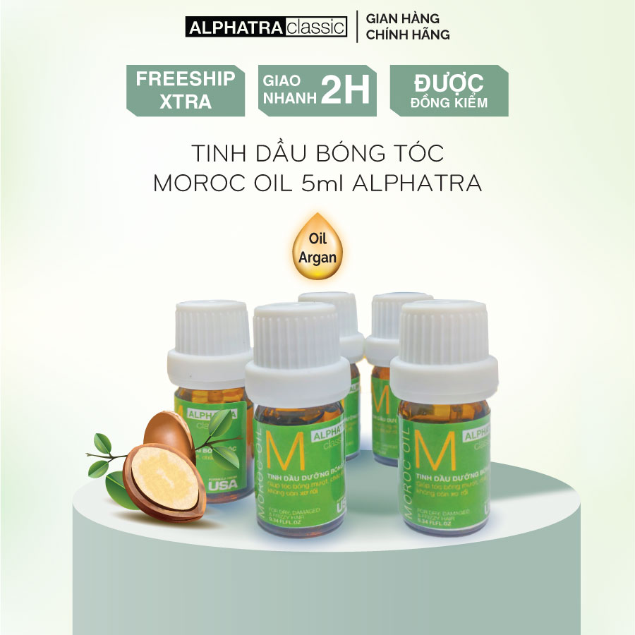 Tinh dầu dưỡng bóng tóc 5ml (Maroc Oil) - Mang đến mái tóc chắc khoẻ, mềm mượt, óng ả