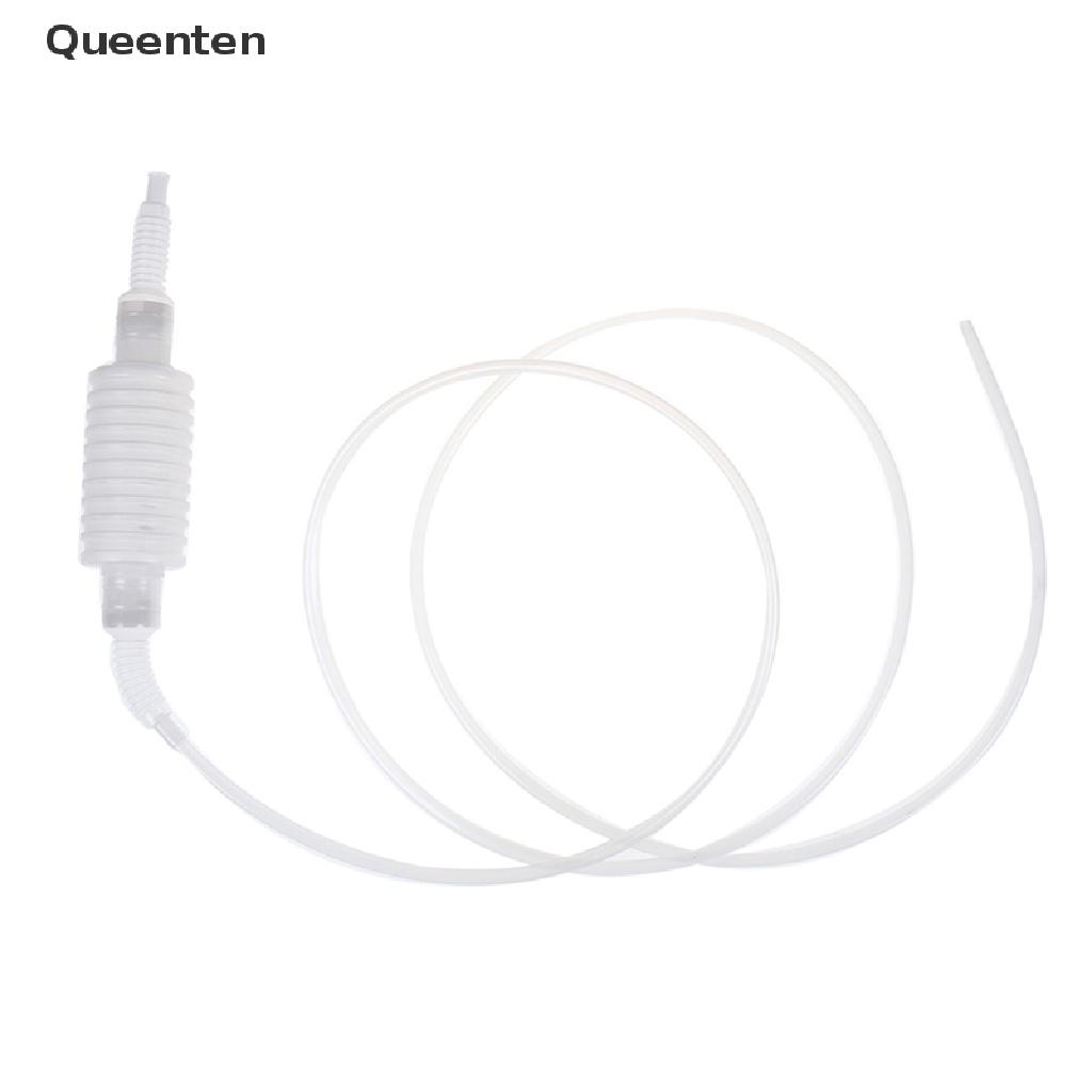 Queenten Plastic Syphon liquid Siphon hose Fuel Liquid Transfer Pump Manual Home Use QT