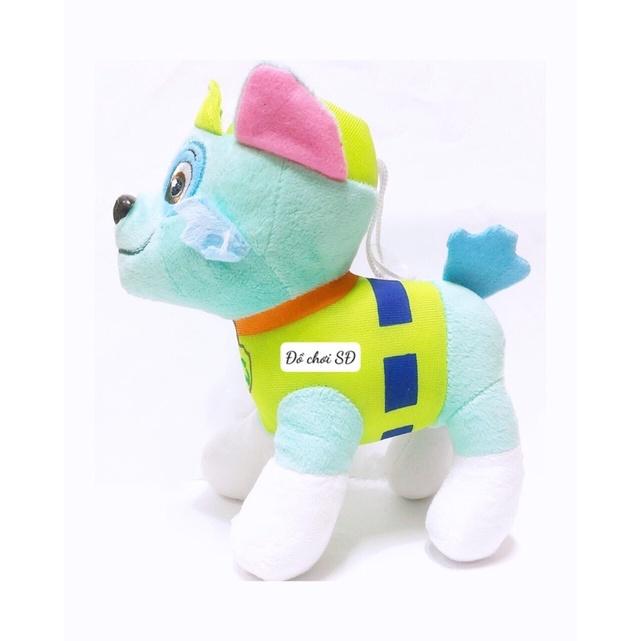 Thú bông đội chó cứu hộ 20 cm - xanh lá