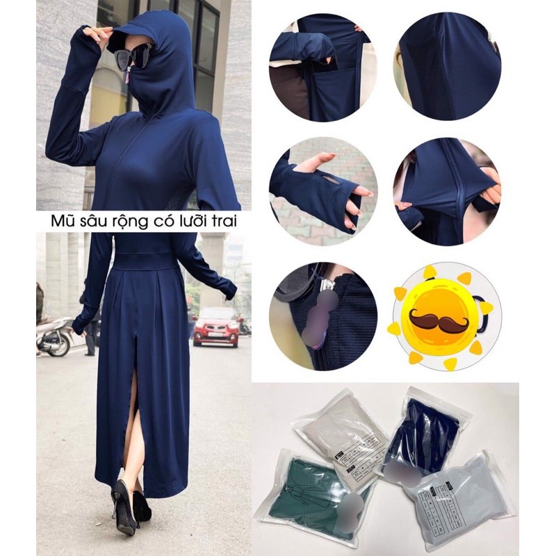 Áo choàng nắng G..U cao cấp - Chống nắng toàn diện