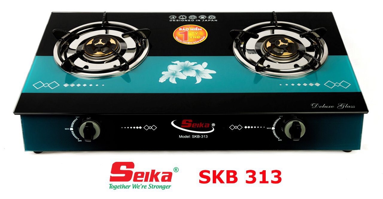 Bếp Gas Đôi Mặt Kính eBlue - EBB313- Hàng Chính Hãng