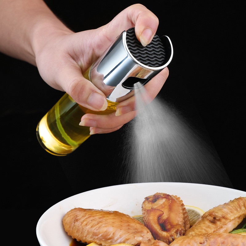Bình Xịt Dầu Ăn 100ml - Giao Nắp Màu Ngẫu Nhiên Bạc - Vàng - Hàng chính hãng