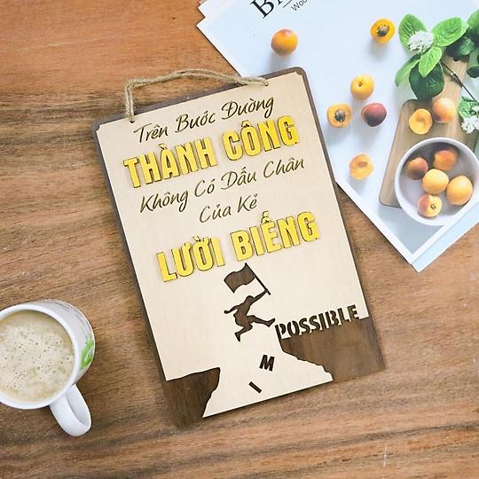 Bảng Gỗ Khẩu Hiệu Trang Trí Văn Phòng, Slogan Tạo Động Lực Làm Việc Nhiều Mẫu Độc Đáo Mẫu 33->43 SLOGAN