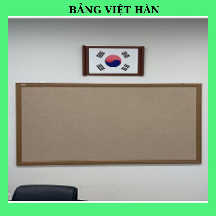 Bảng ghim bần khung gỗ (lie), KT: 60x80cm