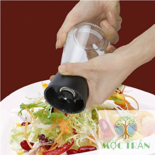 DỤNG CỤ XAY TIÊU CẦM TAY 2IN1, LỌ THỦY TINH Lọ xay tiêu cầm tay nhỏ gọn tiện dụng.