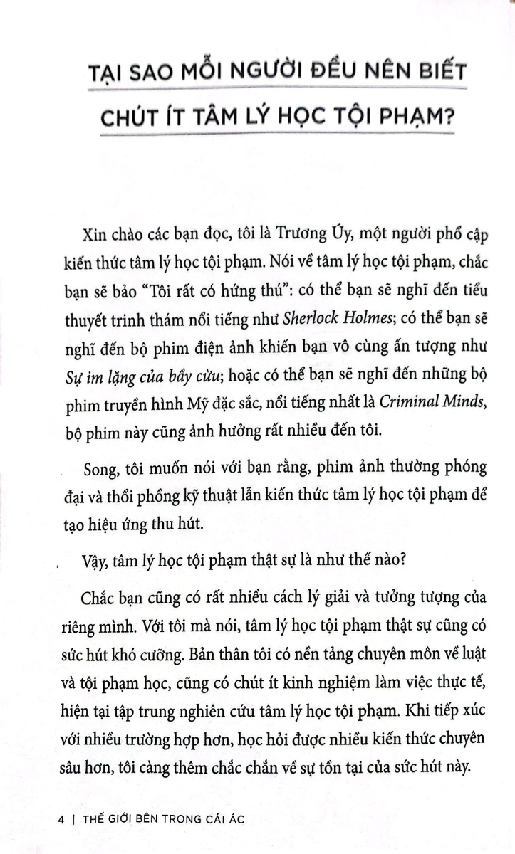 Phân Tích Tâm Lý Tội Phạm - Thế Giới Bên Trong Cái Ác _AZ
