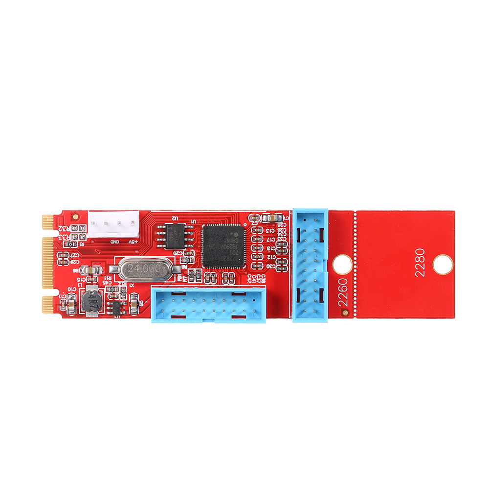 Bộ Chuyển Đổi Ngff M.2 Sang USB3.0 Với 19 Pin 2 Cổng Hỗ Trợ 2260/2280
