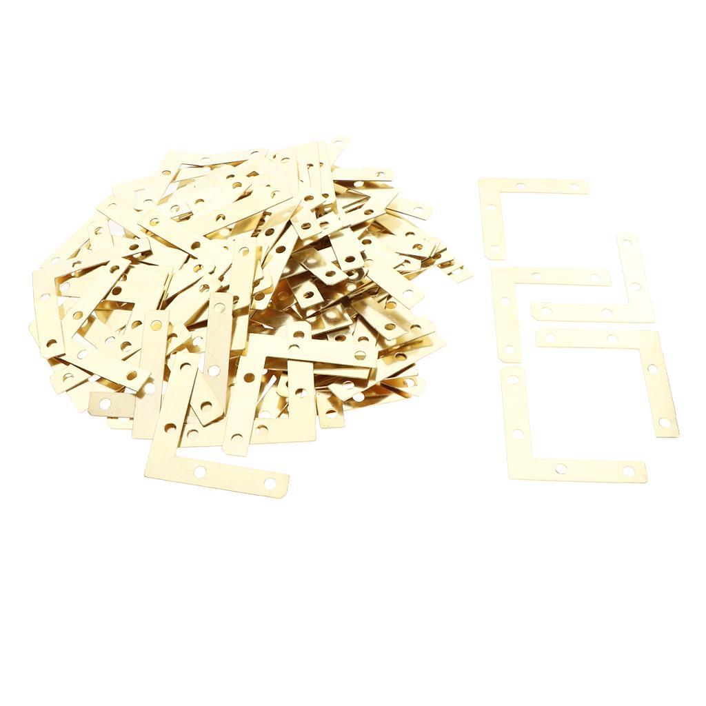 100Pc Corner Repair Mending Plate Picture Frame Bracket
