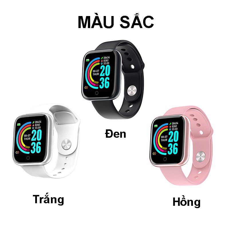 Đồng Hồ Smartwatch Theo Dõi Sức Khỏe Kết Nối Điện Thoại Công Nghệ Cảm Ứng Mượt Mà DHY68