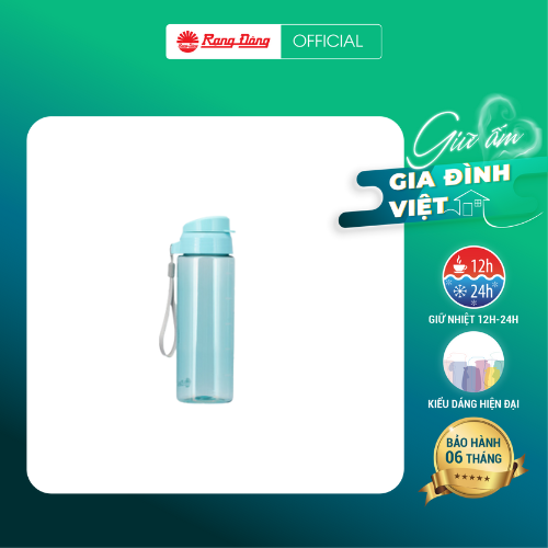 Bình nước cầm tay phong cách minimalism chính hãng Rạng Đông, dung tích 500ml/700ml, phù hợp với mọi đối tượng, màu sắc bắt mắt, dễ dàng mang theo, chống tràn, chống rỉ nước dù bị úp ngược