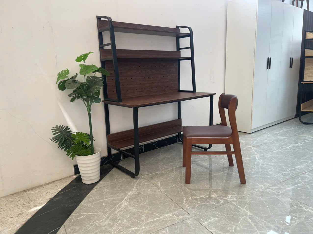 Bàn học sinh, bàn làm việc kèm kệ sách siêu tiện lợi Juno Sofa