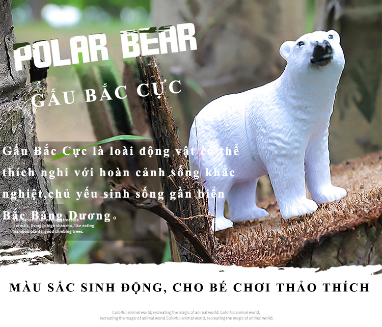 Đồ Chơi Mô Phỏng Các Con Thú Hoang Dã Dành Cho Trẻ Em