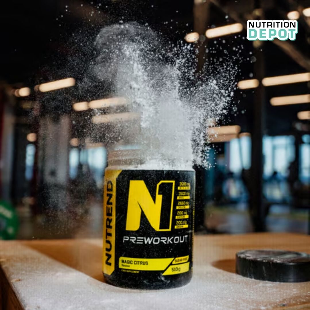 Thực phẩm bổ sung năng lượng trước khi luyện tập Nutrend N1 Strong Stimulating Pre-Workout - (Hộp 510g) - Nutrition Depot Vietnam