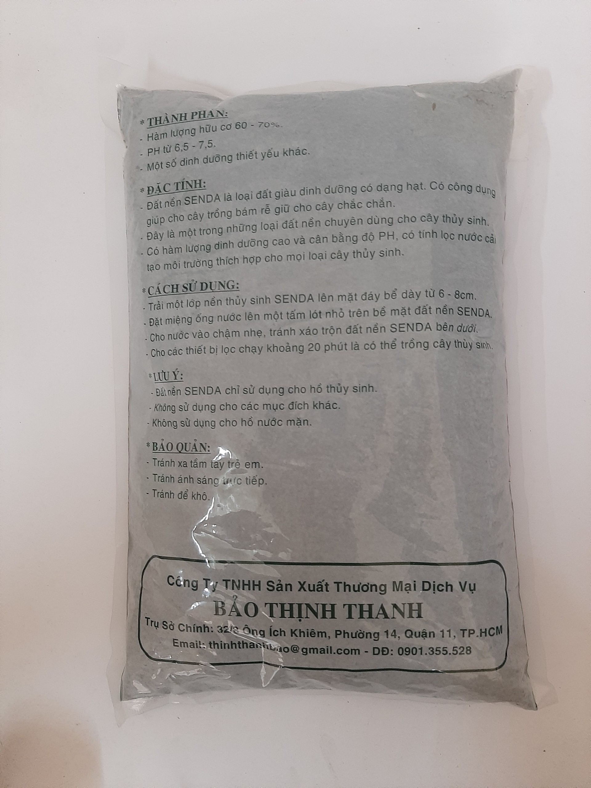 Phân nền trồng cây thủy sinh Senda cho bể cá cảnh