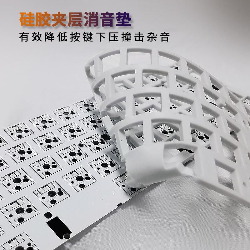 Khuyến mại tùy chỉnh bộ cơ có thể tráo đổi nóng 2.4G Bluetooth 3 chế độ bàn phím có dây Phím 61 phím lập trình vĩ mô DK61