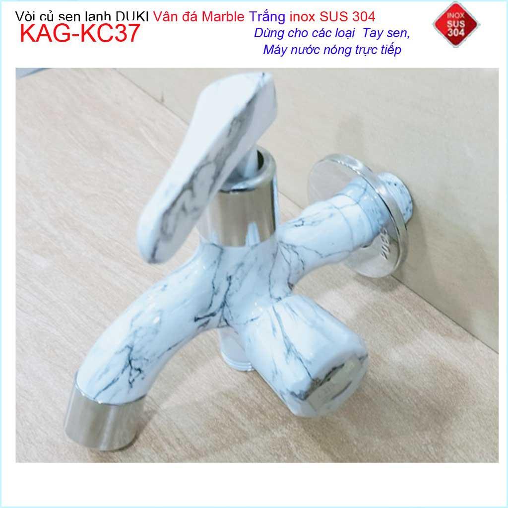 Vòi sen tắm vân đá marble Duki KAG-KC37, Củ sen tắm lạnh cao cấp đá marble