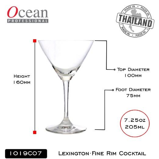 Ly Thủy Tinh Ocean Lexington Cocktail 205ml | Ocean 1019C07 , Nhập Khẩu Thái Lan