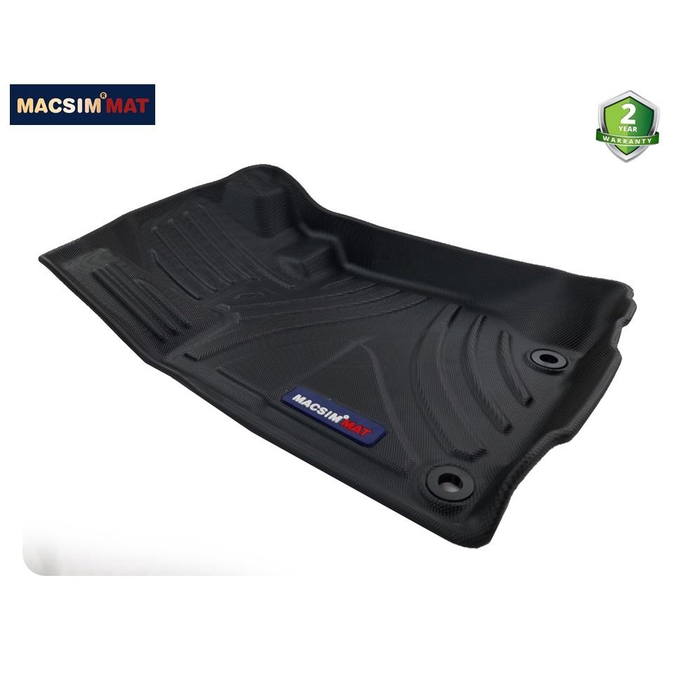 Thảm lót sàn xe ô tô Mitsubishi Pajero Sport 2013 - 2018 Nhãn hiệu Macsim chất liệu nhựa TPV cao cấp màu đen