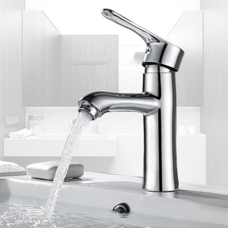 Vòi lavabo nóng lạnh - tặng kèm nắp lọc bồn rửa