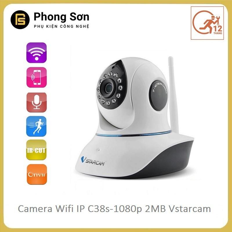 Camera wifi ip trong nhà C38s 1080p 2MB Vstarcam - Hàng Chính hãng