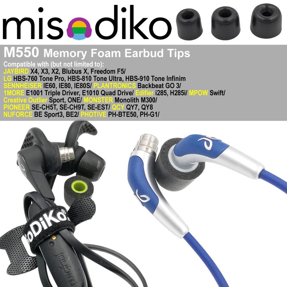 Mút Xốp Bọc Tai Nghe Cho Jaybird X4 X3 X2/ BlueBuds X/ Freedom F5 misodiko M550