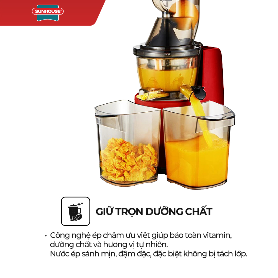 Máy Ép Chậm SUNHOUSE MAMA SHD5505 - Hàng Chính Hãng