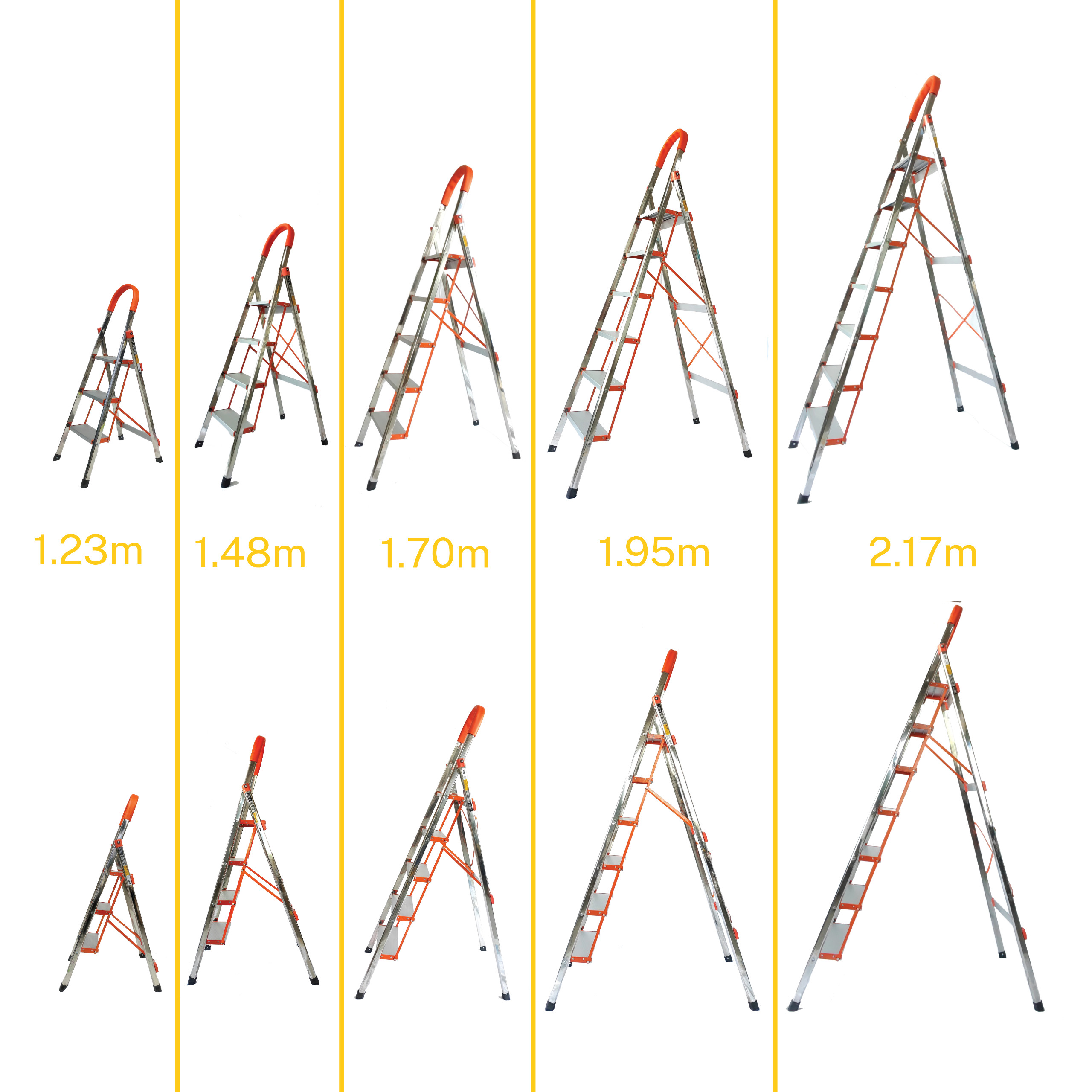 Thang Nhôm Ghế Tay Vịn DÔTA 3, 4, 5, 6, 7 Bậc