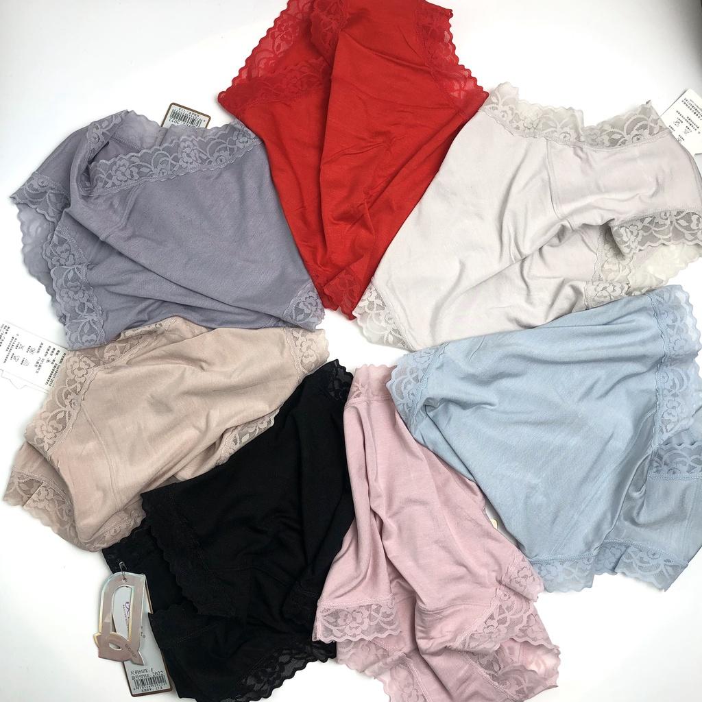 Quần Lót Nữ Trơn Cotton Viền Ren Mềm Mịn Co Giãn Cao Cấp PINKBOUTIQUE QL 2022