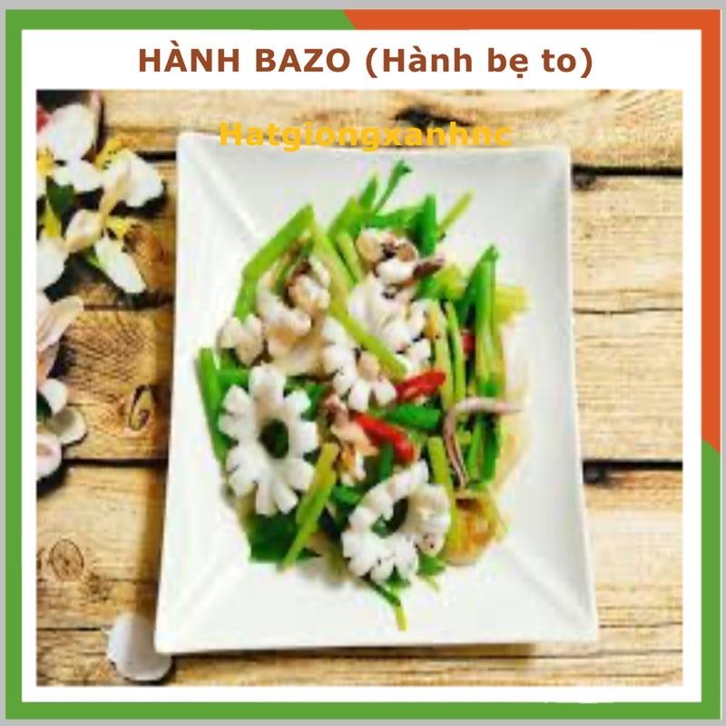 Hạt giống hành bazo lá cọng trắng khổng lồ Egrow, gói 5gr