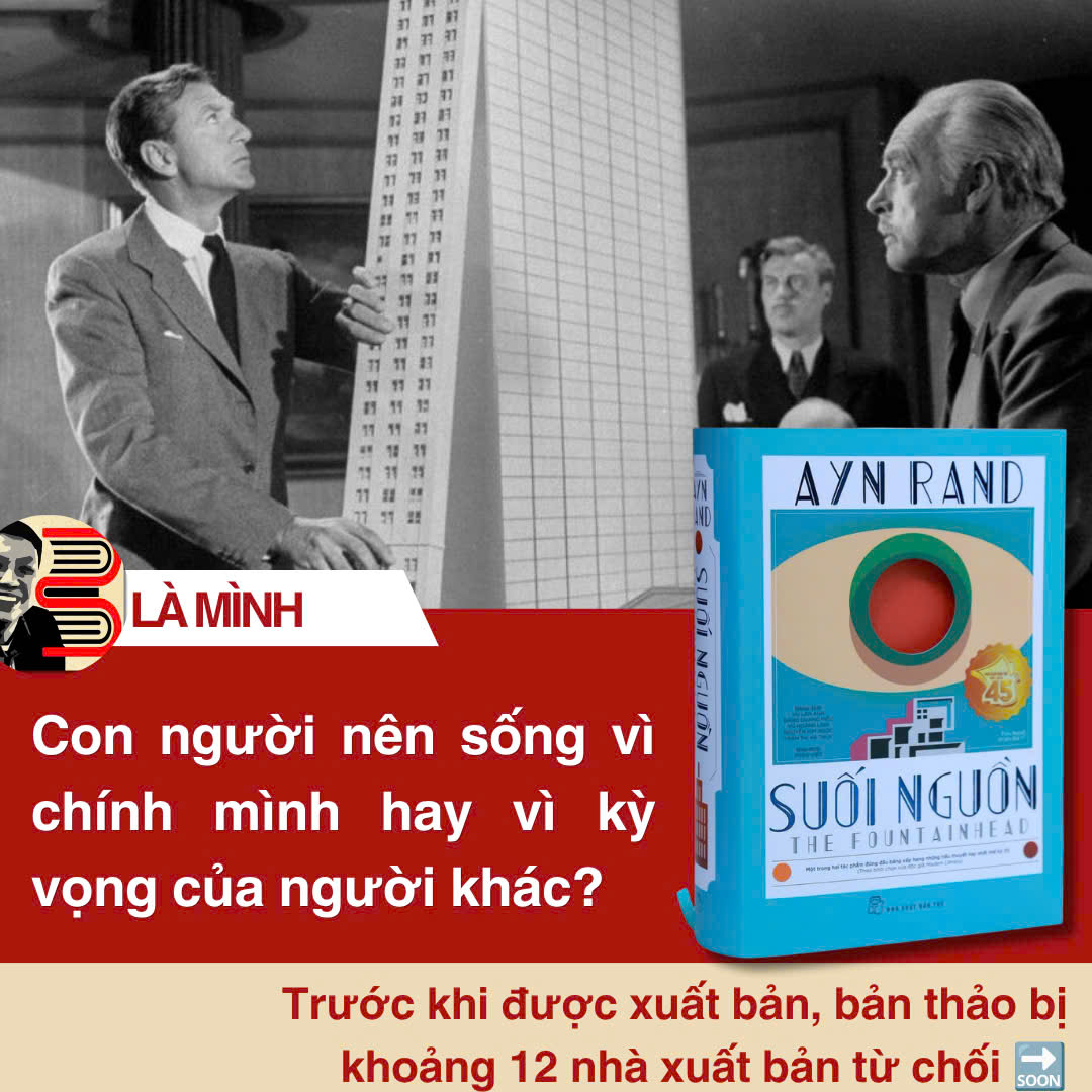 Bìa cứng tặng kèm postcard SUỐI NGUỒN - Ayn Rand - Nxb Trẻ