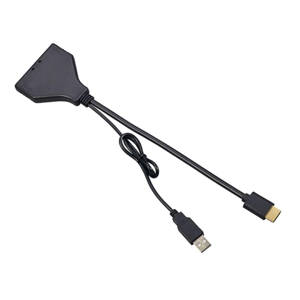 2.0 1  Splitter  Male to 2   Female UHD Adapter Converter