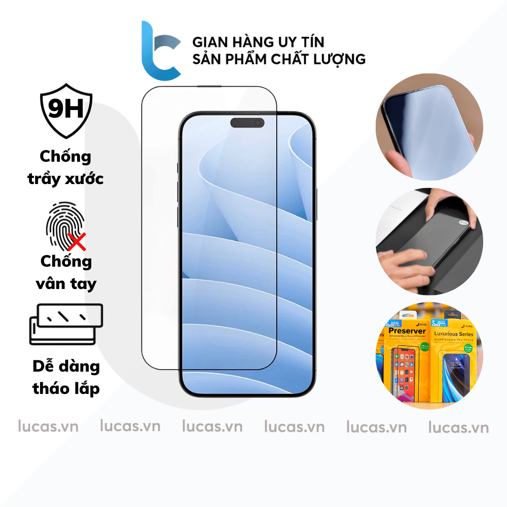 Kính Cường Lực Chống Nhìn Trộm JCPAL Preserve Privacy Cho Iphone 15/14/13 Pro/Pro Max Chống Trầy Xước, Chống Vân Tay - Hàng Chính Hãng