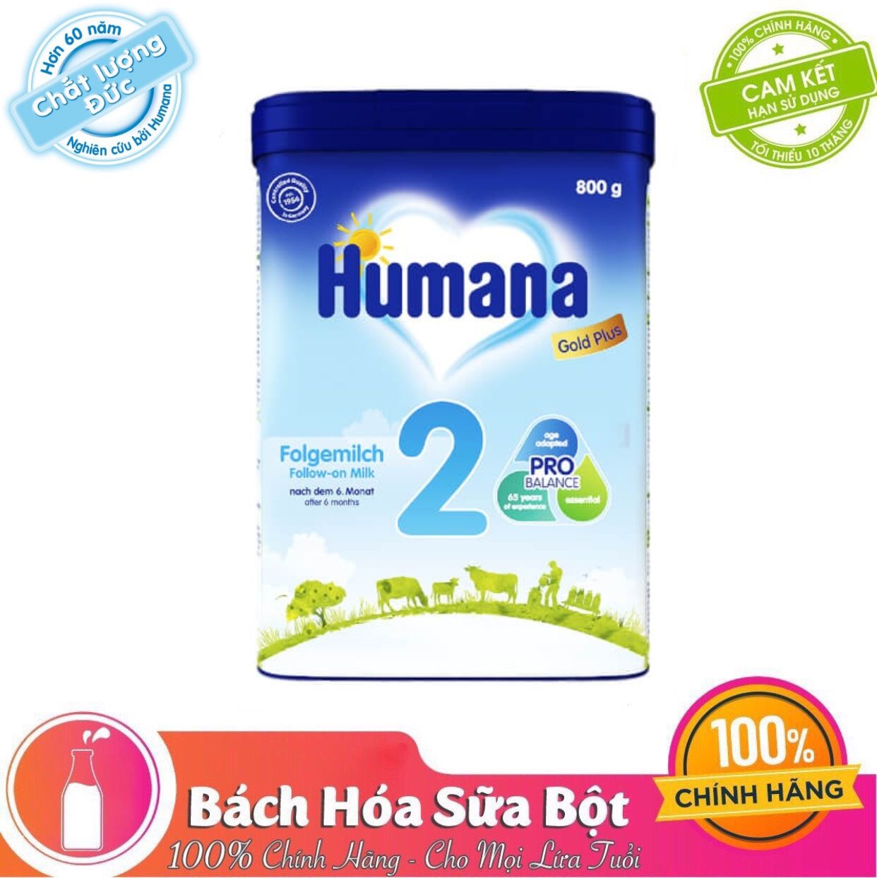 SỮA HUMANA GOLD PLUS 2 800G