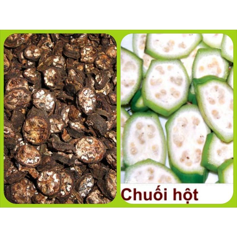 1kg chuối hột rừng khô sạch, hàng thái miếng
