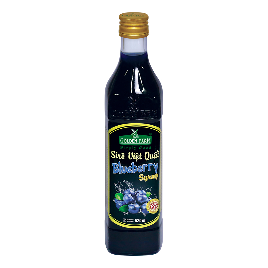 Siro Việt Quất Golden Farm 520ml