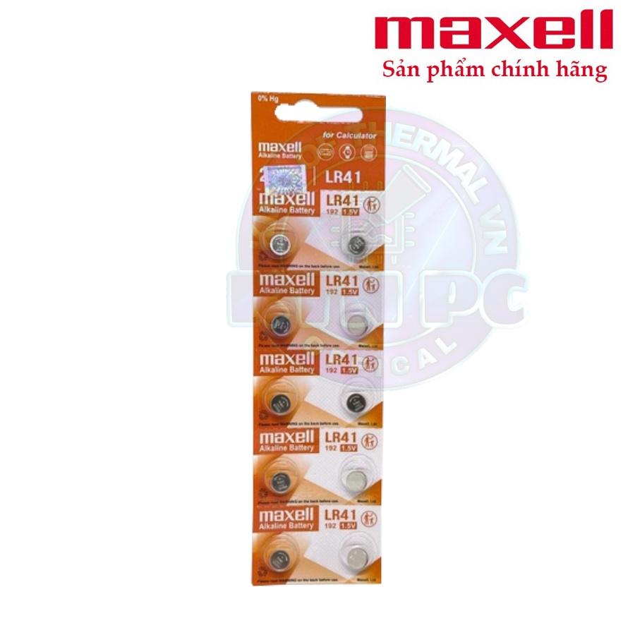 Pin Maxell LR41 / LR44 / LR1130 Lithium 1.5V - Made In Japan