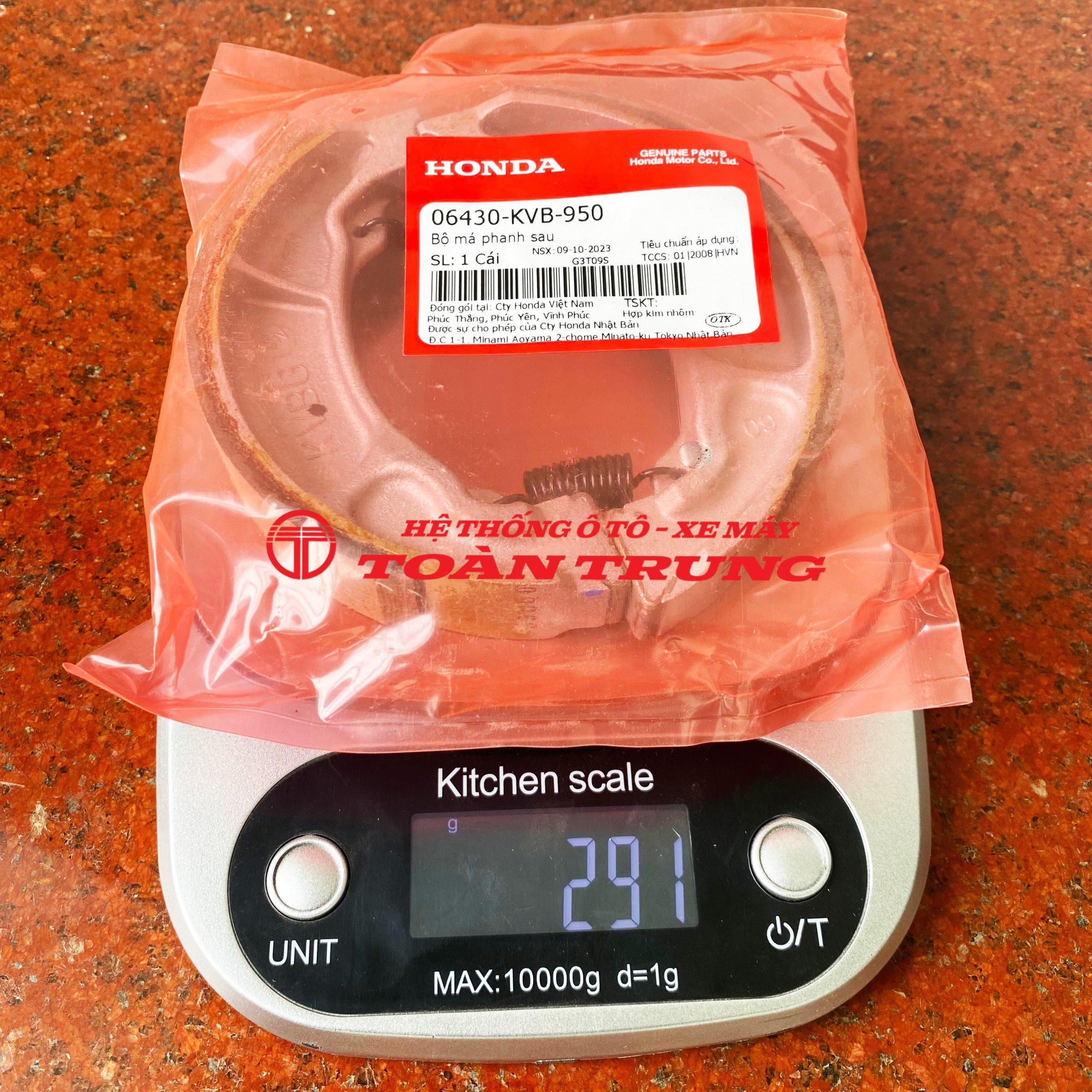 Bộ má phanh sau LEAD 110, Air Blade 110 chính hãƞg Honda &quot;06430KVB950&quot;