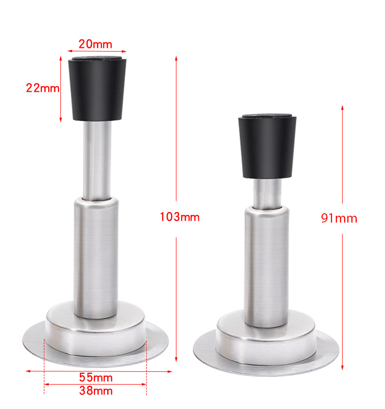 Chặn Cửa Lò Xo Chống Va Đập Cửa KUNBE Kèm Đệm Cao Su Giảm Chấn, Chống Sập Cửa